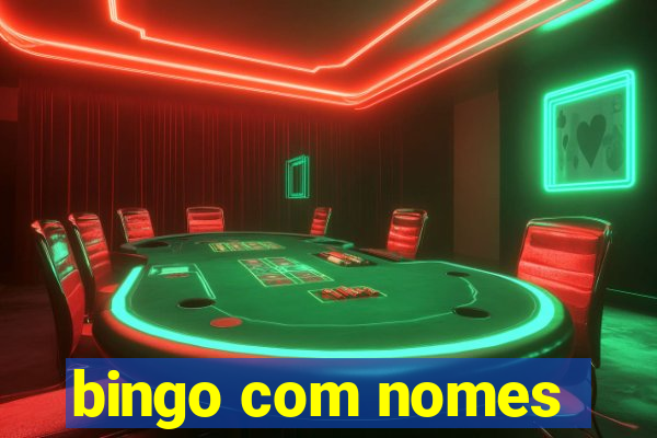 bingo com nomes